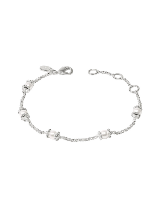 Julie Vos Hydra Delicate Bracelet -Silver - Pearl