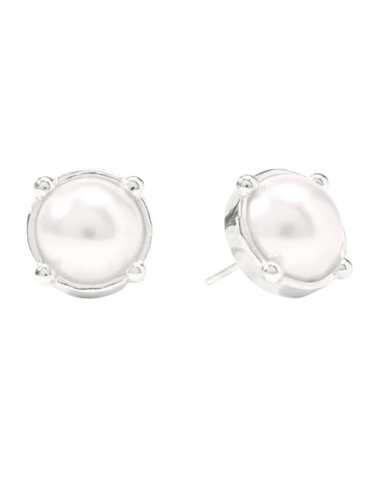 Julie Vos Honey Stud - Pearl - Silver