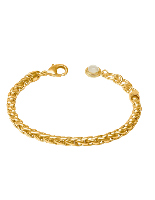 Julie Vos Cobblestone Link Bracelet - Gold