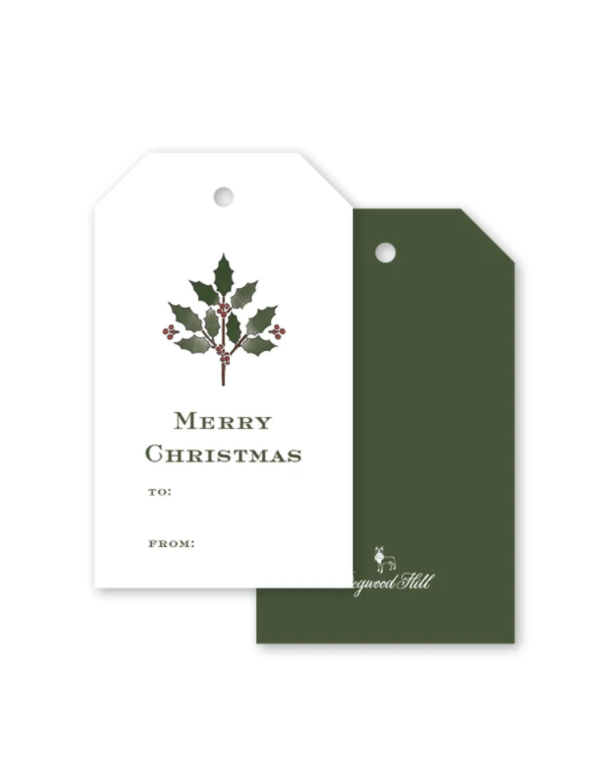 Dogwood Hill Holly Stencil Gift Tags