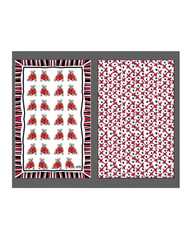 Game Day Bulldog Tea Towel
