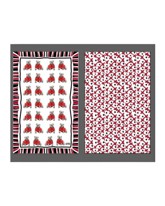 Game Day Bulldog Tea Towel