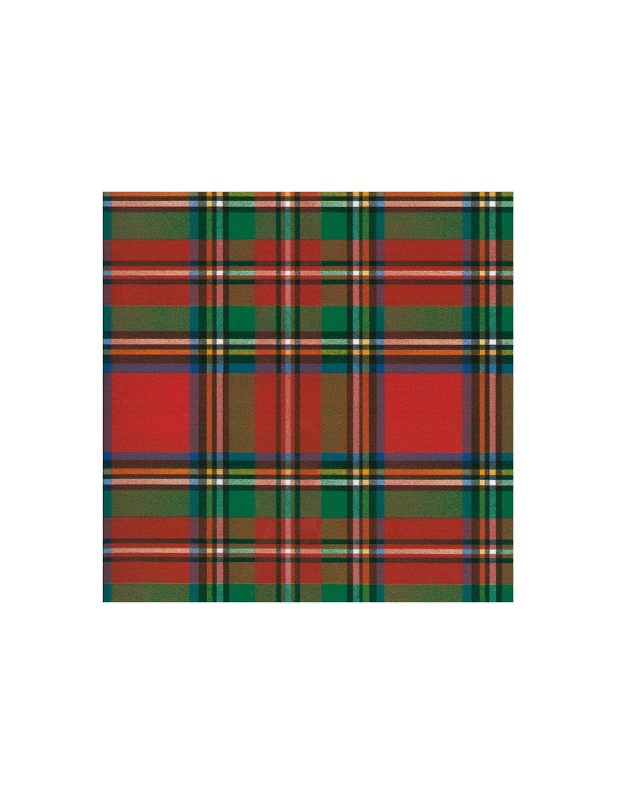 Scottish Tartan Red Roll Wrapping Paper