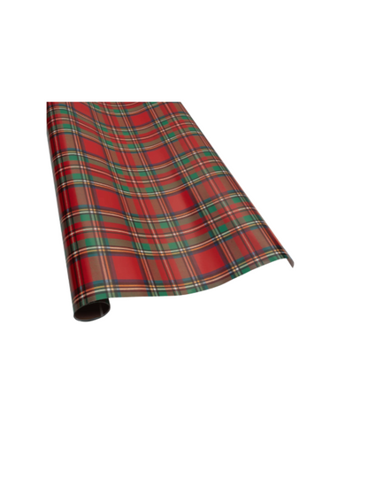 Scottish Tartan Red Roll Wrapping Paper