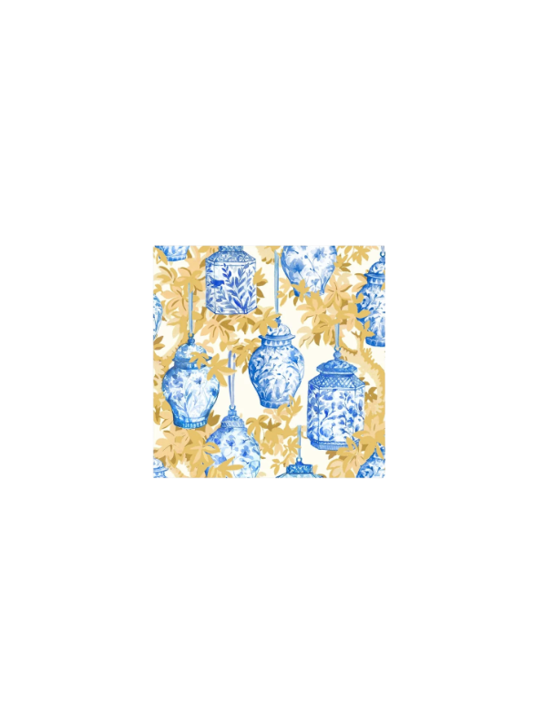 Ginger Jars Blue/White Cocktail Napkin