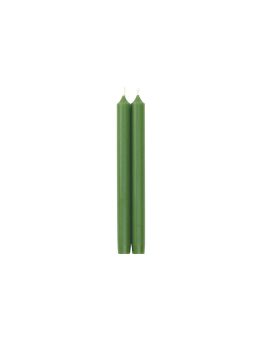 Leaf Green 10" Crown Candles, 1 pair