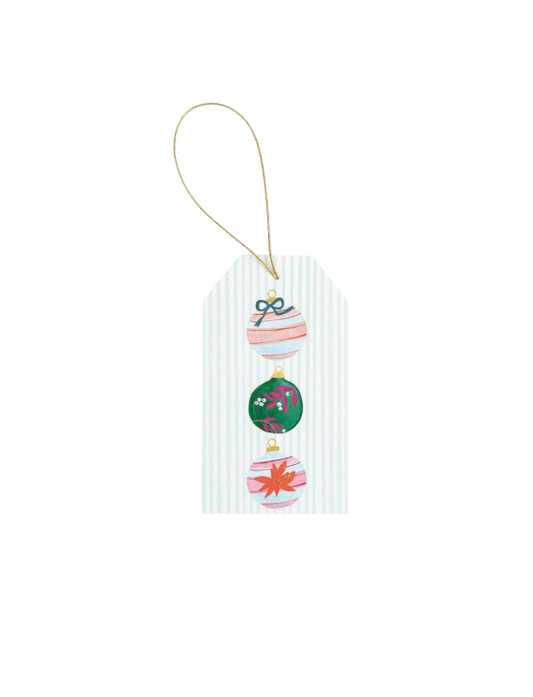 Painted Ornaments Hanging Gift Tag