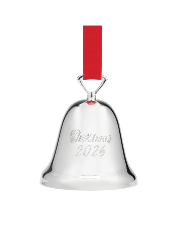Reed & Barton 2026 Silverplate Christmas Bell Ornament