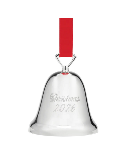 Reed & Barton 2026 Silverplate Christmas Bell Ornament