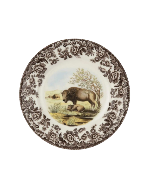 Spode Woodland Bison Salad Plate