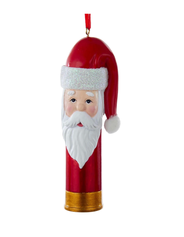 Shotgun Shell Santa Ornament