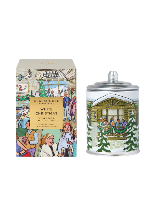 Glasshouse Fragrances 13.4 oz Candle - White Christmas
