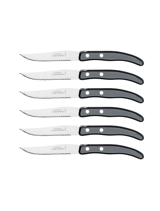Claude Dozorme Berlingot Steak Knives - Black