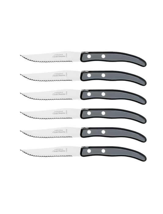 Claude Dozorme Berlingot Steak Knives - Black