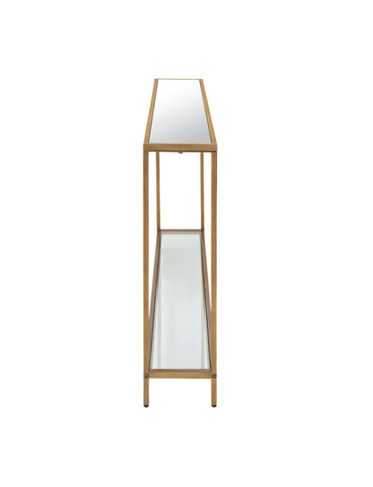 Gold and Glass Console Table