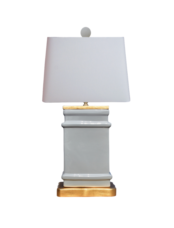 Grey Library Lamp