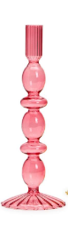 Hand-Blown Glass Candleholder