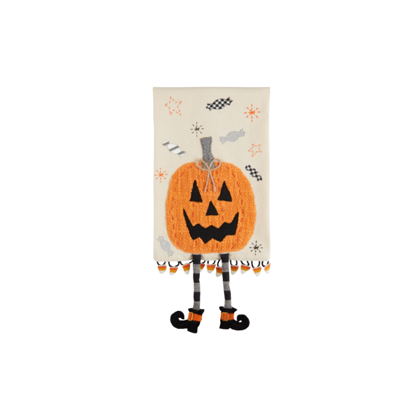 Halloween Dangle Leg Kitchen Towel