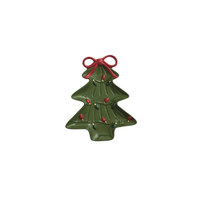 Merry & Tree Bow Platter