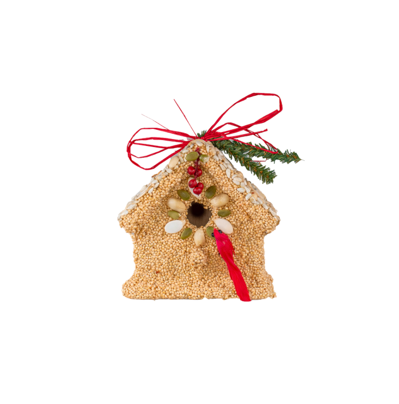 Mr. Bird Poinsettia Birdie Cottage