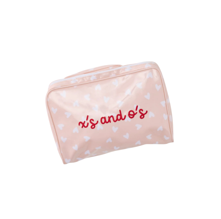 Weezie Tossed Pink Hearts Toiletry Bag