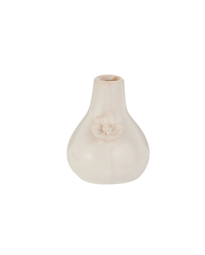 White Floral Bud Vase