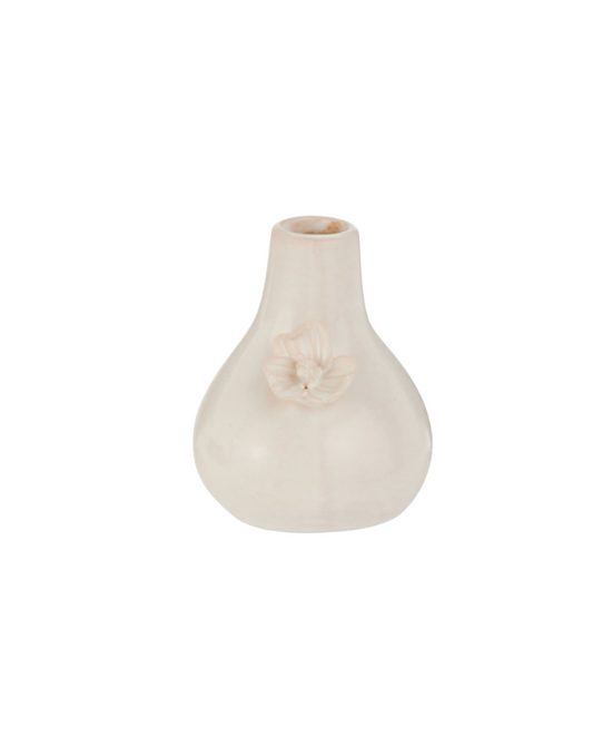 White Floral Bud Vase