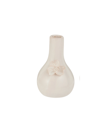 White Floral Bud Vase