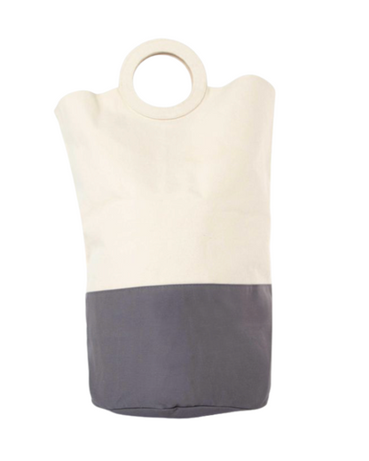 Handled Laundry Hamper with Monogram