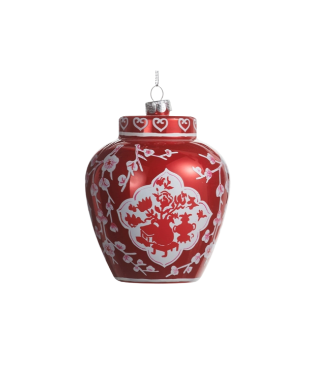 5" Dressed In Plaid Chinoiserie Ornament
