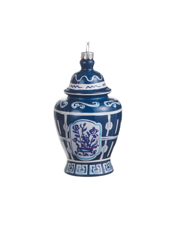 5" Dressed In Plaid Chinoiserie Ornament