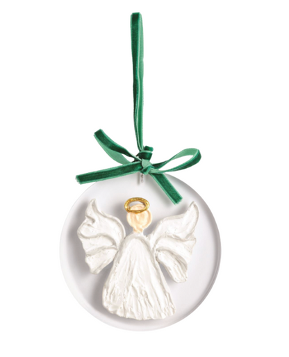 White Christmas Painted Acrylic Ornaments