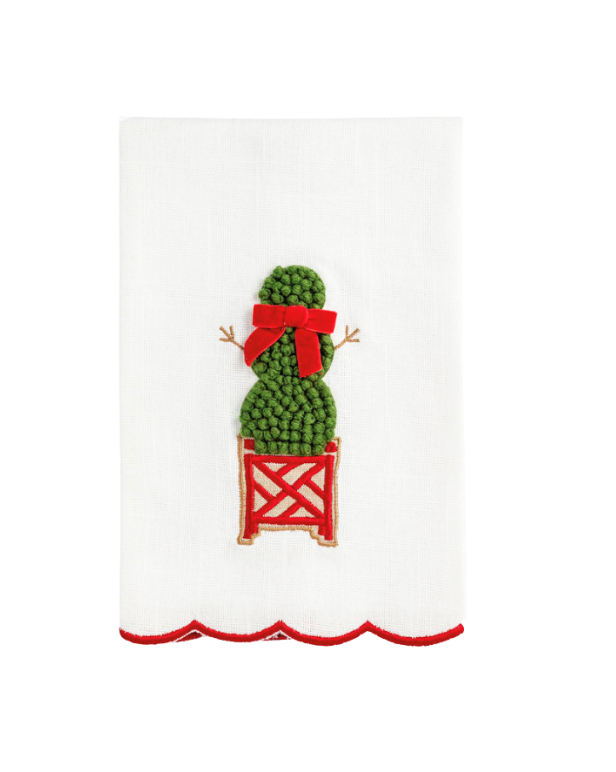 Christmas Tree Topiary Towels