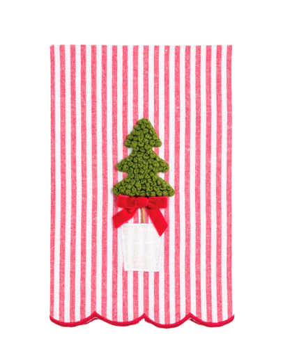 Christmas Tree Topiary Towels