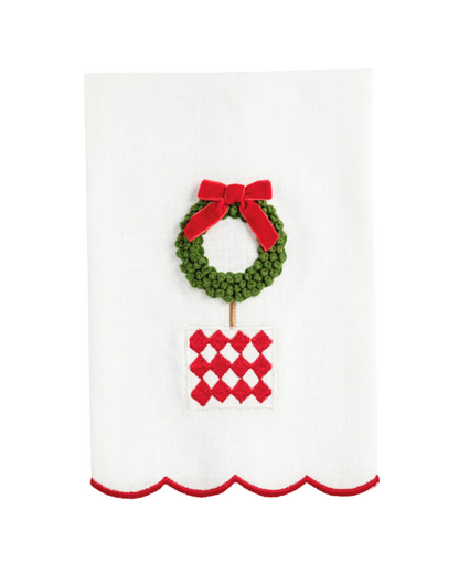 Christmas Tree Topiary Towels