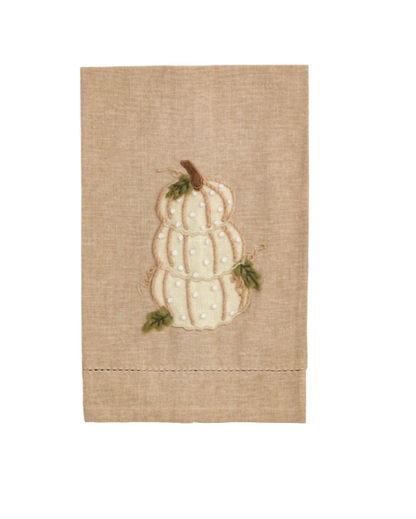 French Knot Pumpkin Towel