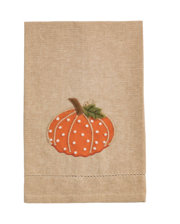 French Knot Pumpkin Towel