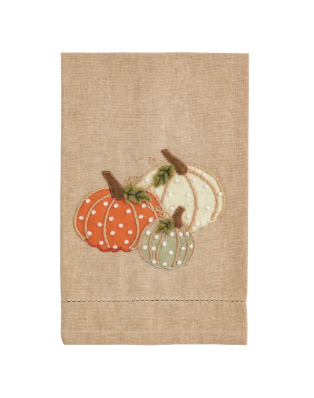 French Knot Pumpkin Towel