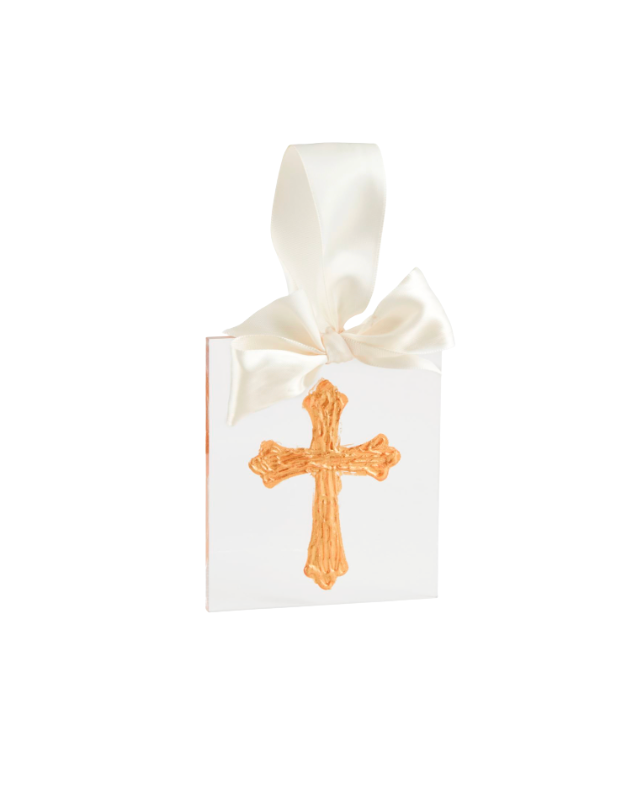 Gold Acrylic Ornament