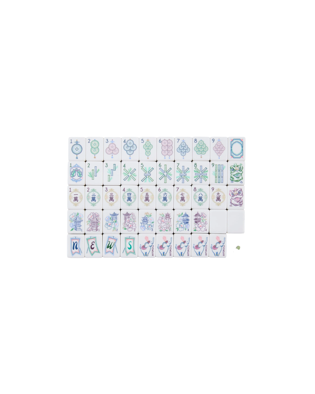 Oh My Mahjong Willow Mahjong Tiles