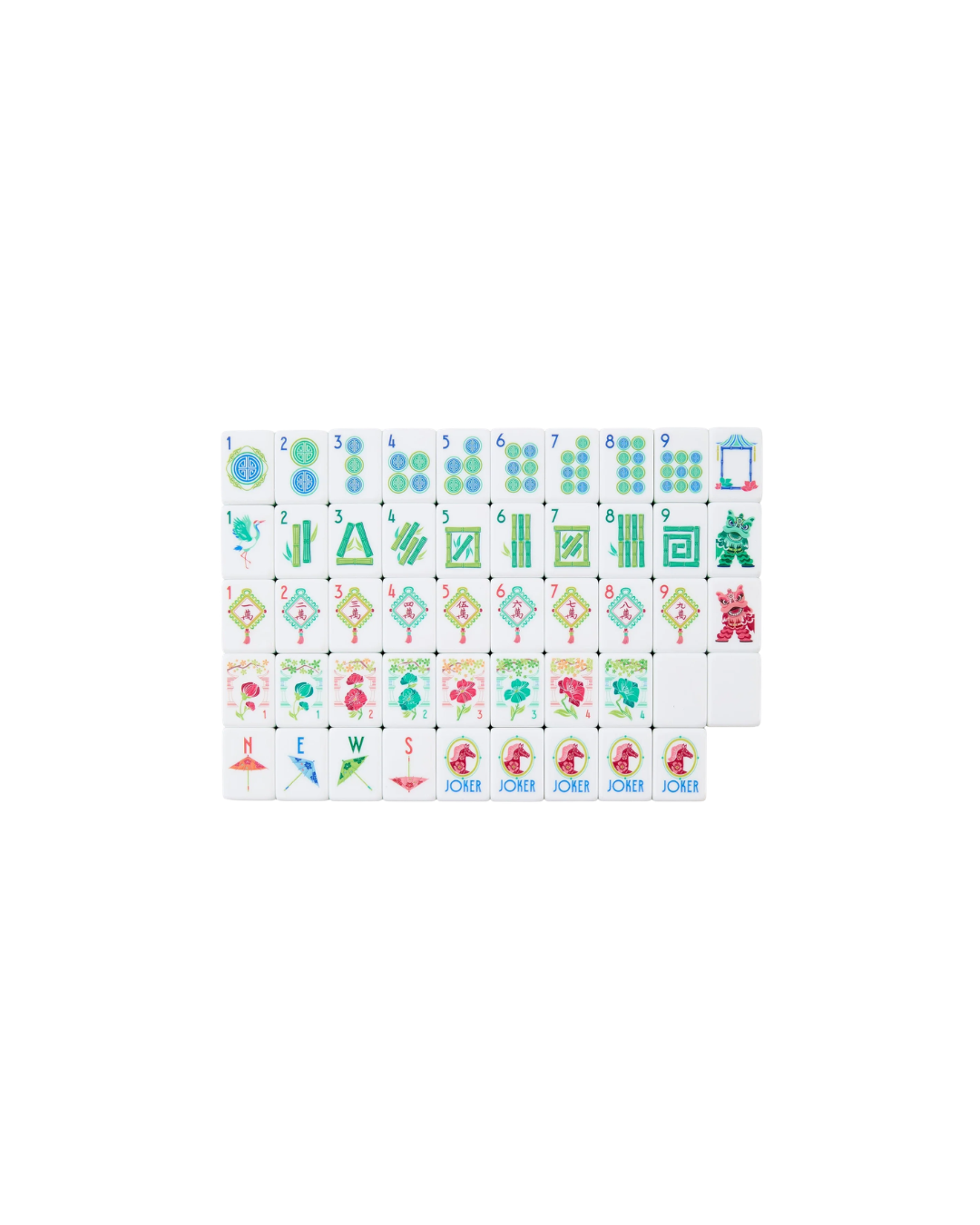 Oh My Mahjong Pippa Mahjong Tile Set