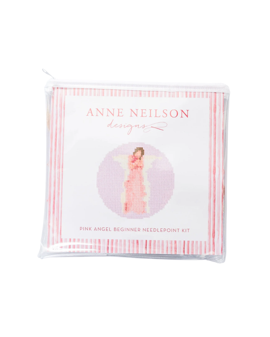 Anne Nielson Pink Angel Beginner Needlepoint Kit