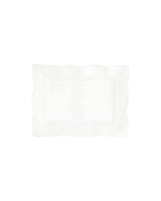 Vietri Giorno White Rectangular Platter