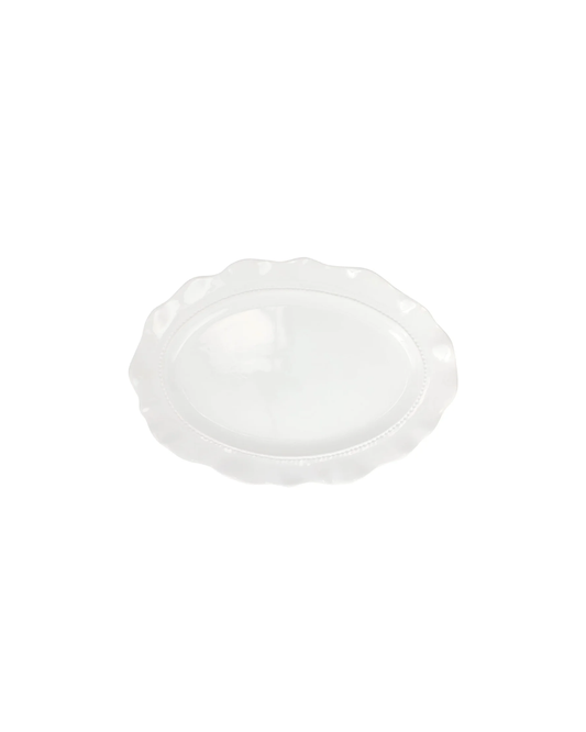Vietri Giorno White Oval Platter