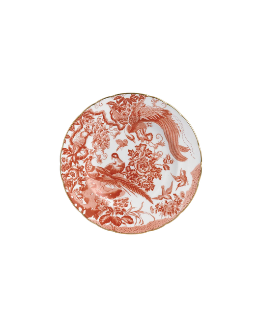 Aves Red Dinner Plate