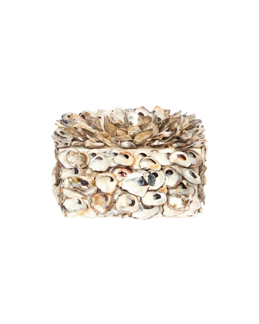Oyster Shell White Painted Interior Wood Box
