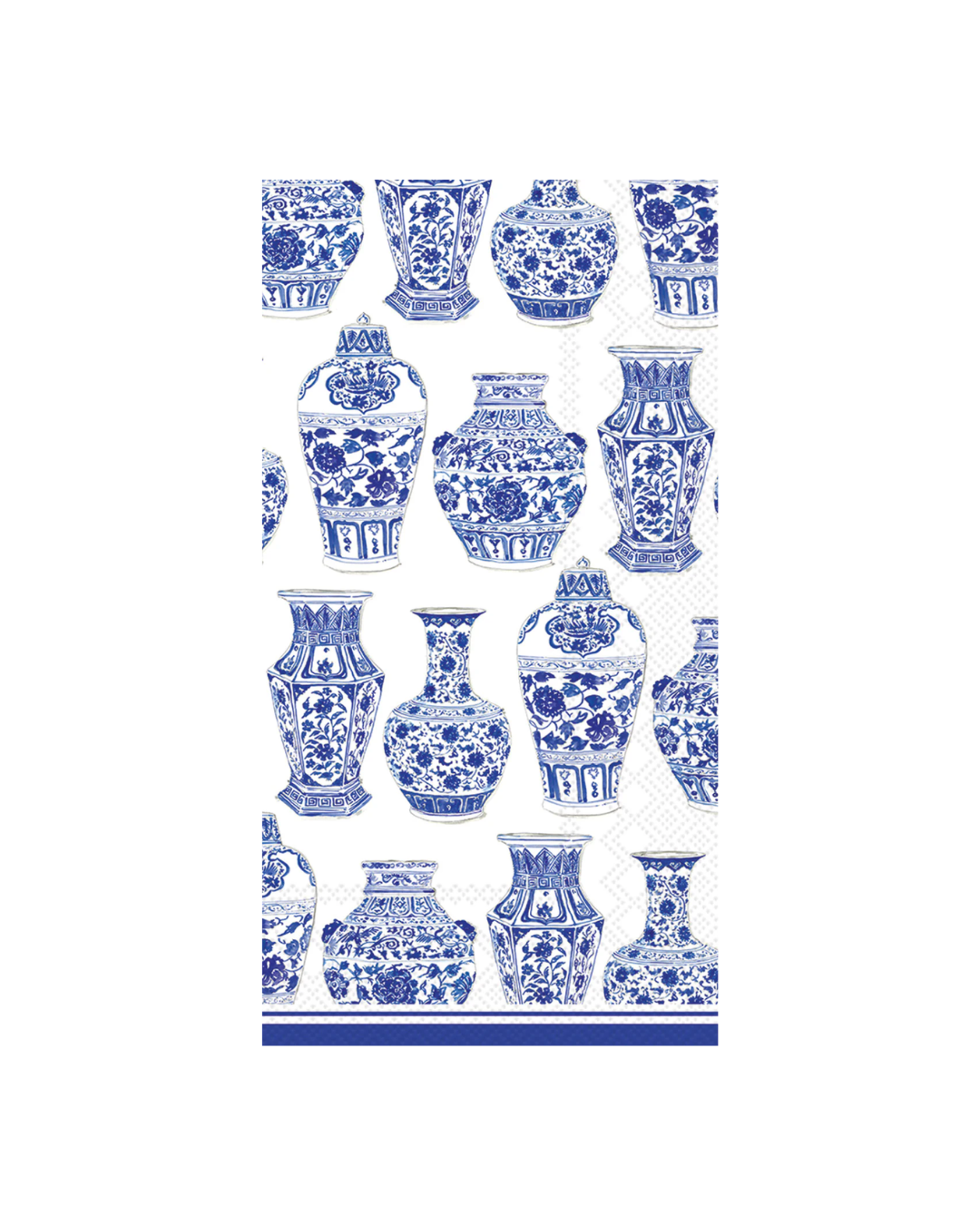 Blue and White Urn Guest Towels