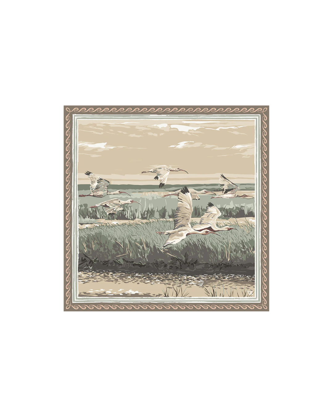 Austin Williams Sand Marsh Flyer Silk Scarf