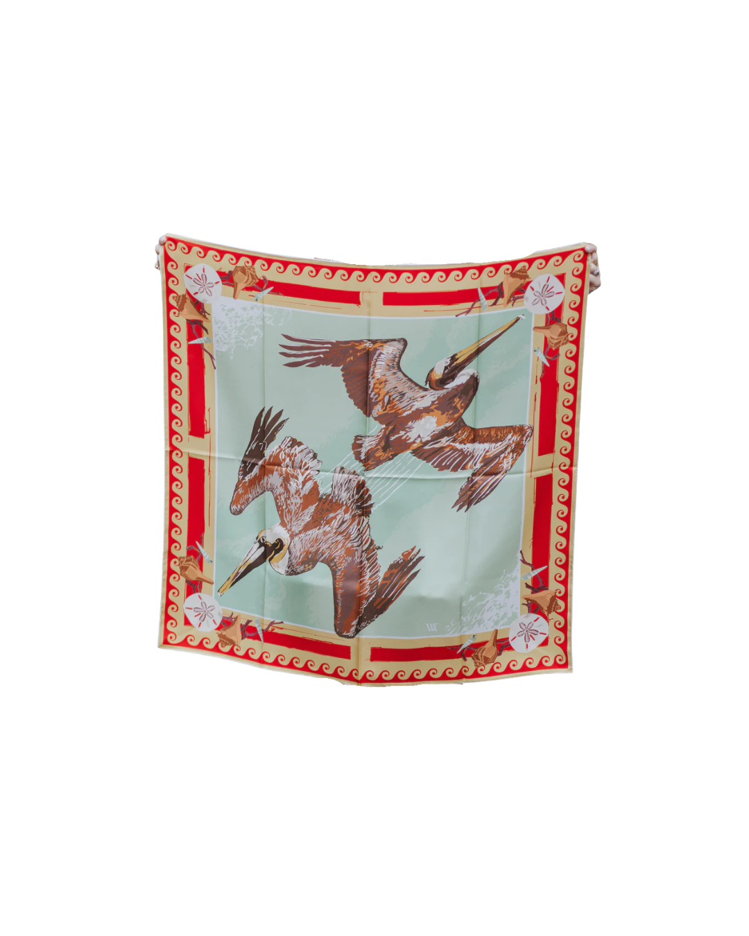 Austin Williams Tomato Tide Diver Silk Scarf