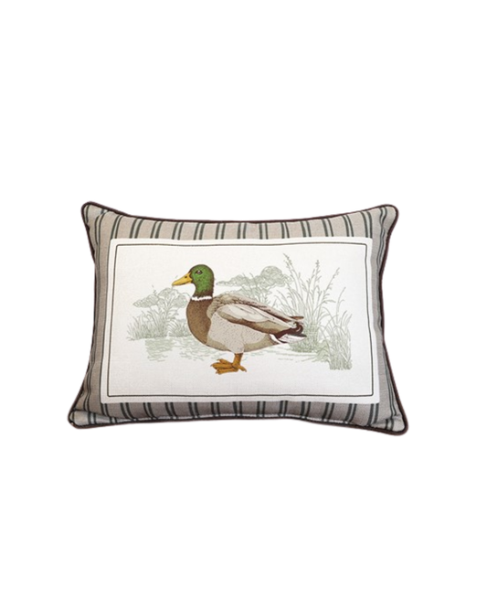 Stripe Mallard Pillow